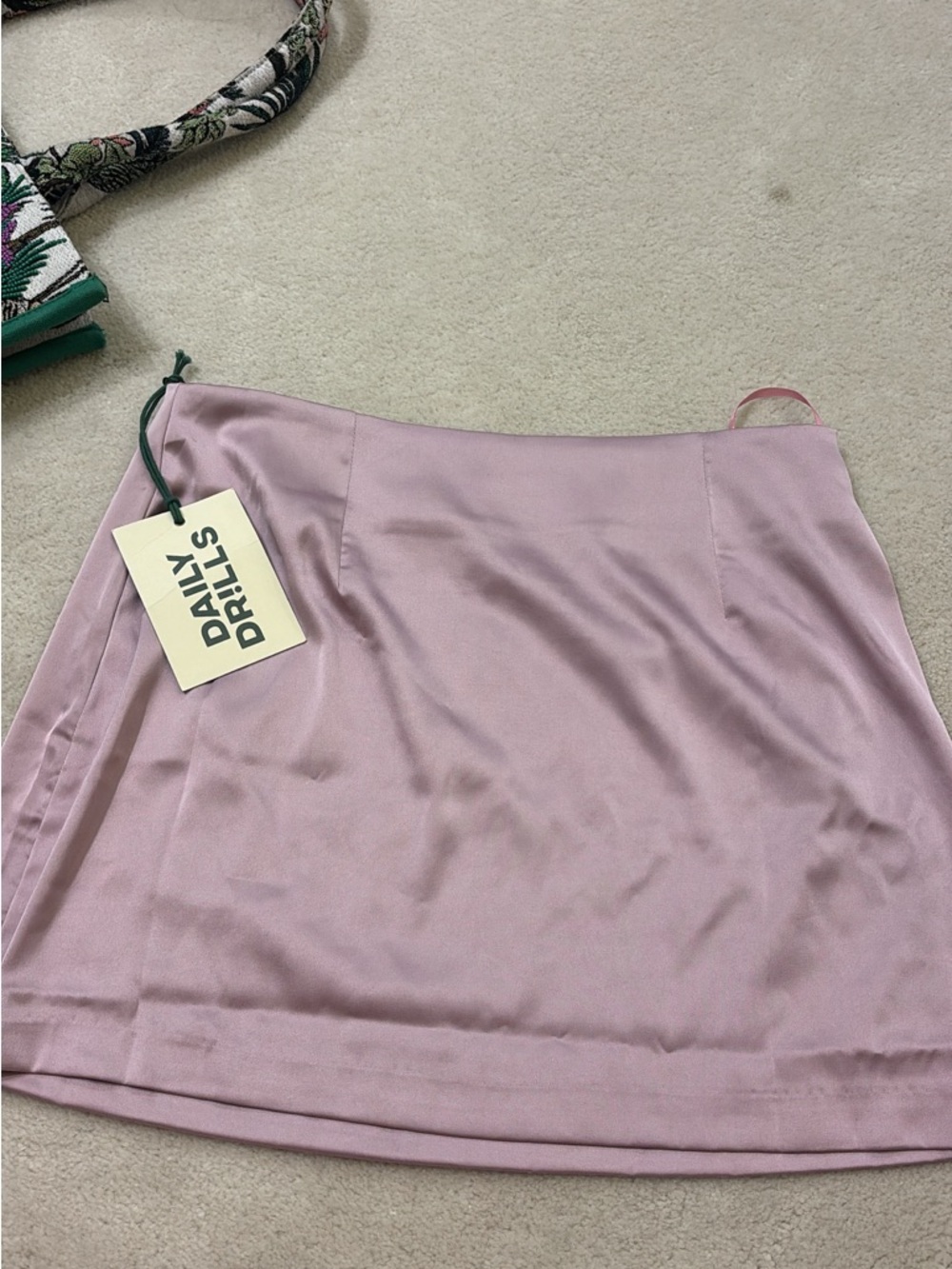 Daily Drills Dusty Pink Mini Skirt